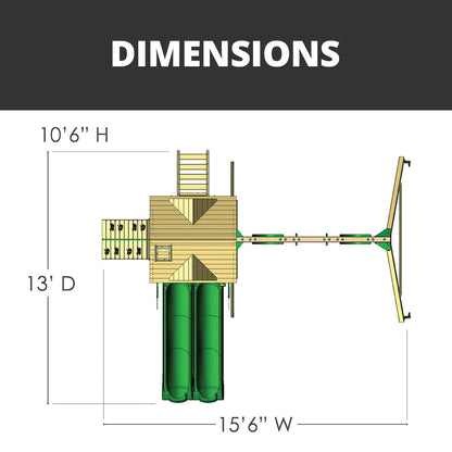 Double Down II Swing Set