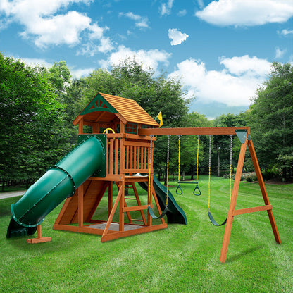 Outing w/ Tube Slide Swing Set