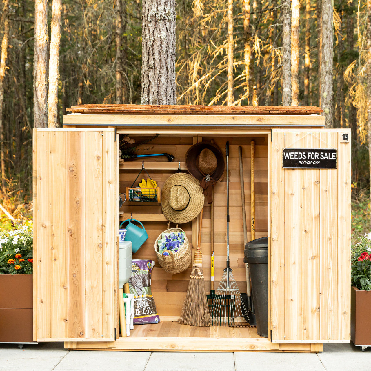 6′ x 3′ Patio Garden Shed
