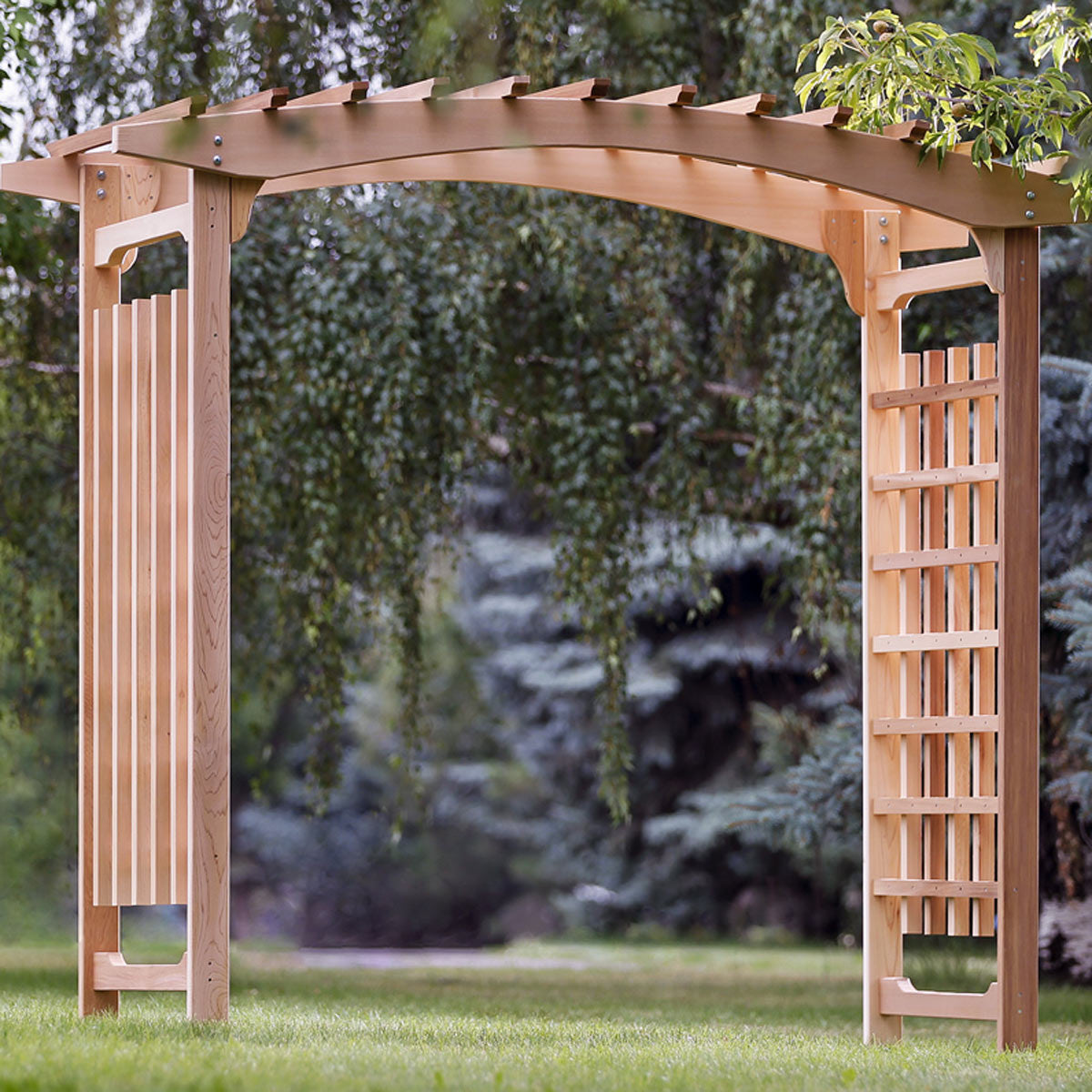 8′ Cedar Walk-Through Garden Arbor