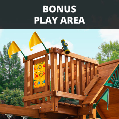 Chateau w/ Sky Loft Swing Set