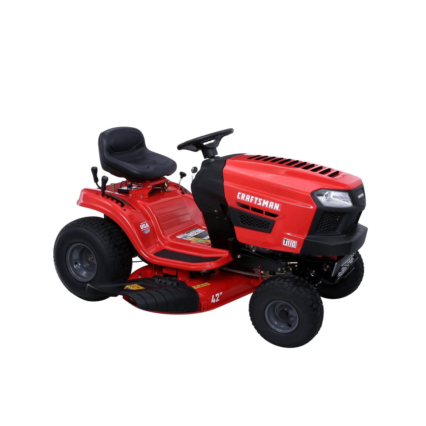 Craftsman T110 | 42″ Riding Mower | 17.5 HP Briggs & Stratton Engine | 7-Speed Transmission | 13AN77XS093