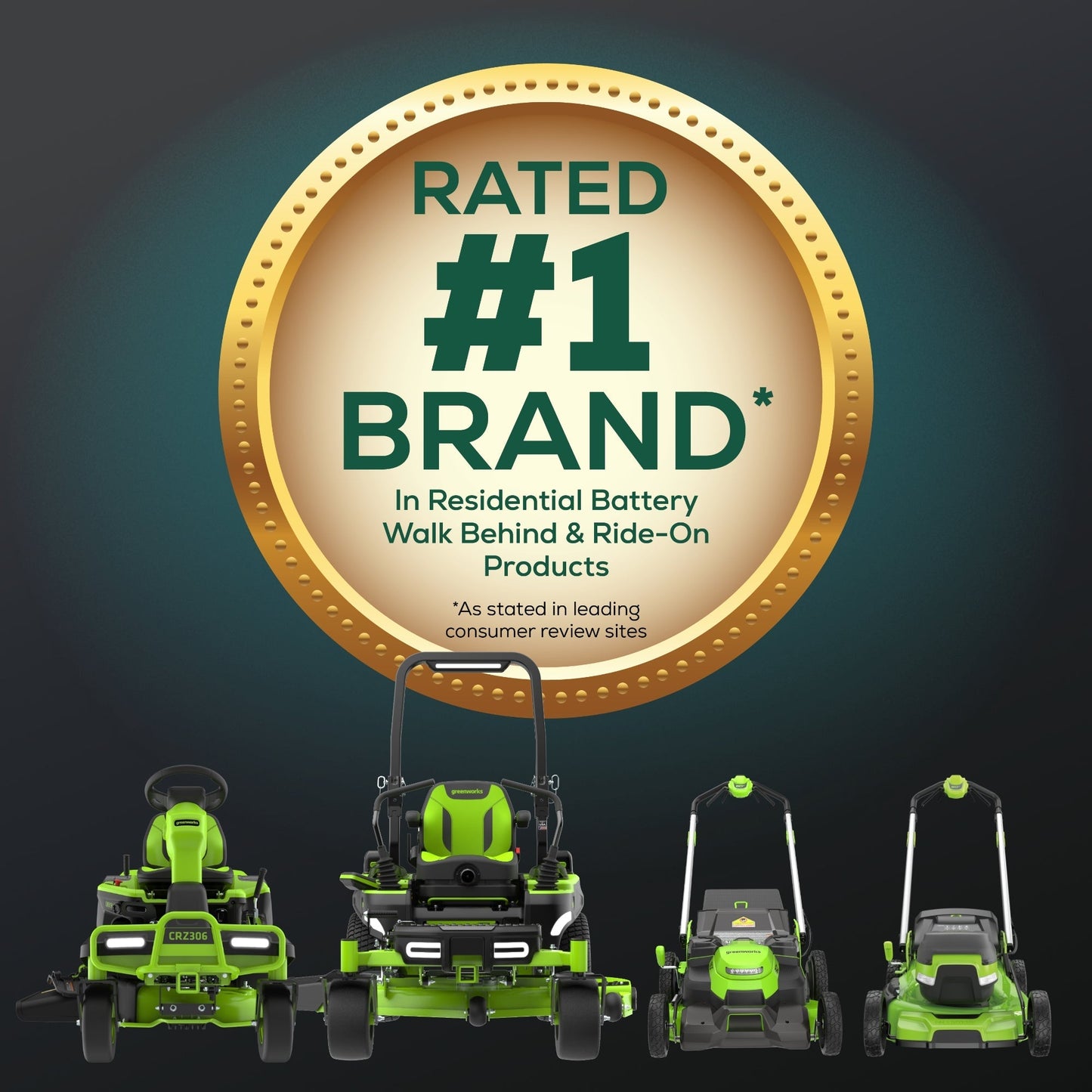 60V 42″ Cordless Battery CrossoverT Riding Lawn Mower: (6) 8.0 Ah Batteries and (3) Dual-Port Turbo Chargers