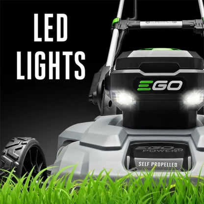 EGO LM2142SP 21″ Poly Deck Dual-port SP Lawn Mower Kit (550W Charger, 2*5.0Ah)