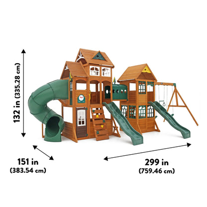 Paramount Wooden Swing Set / Playset