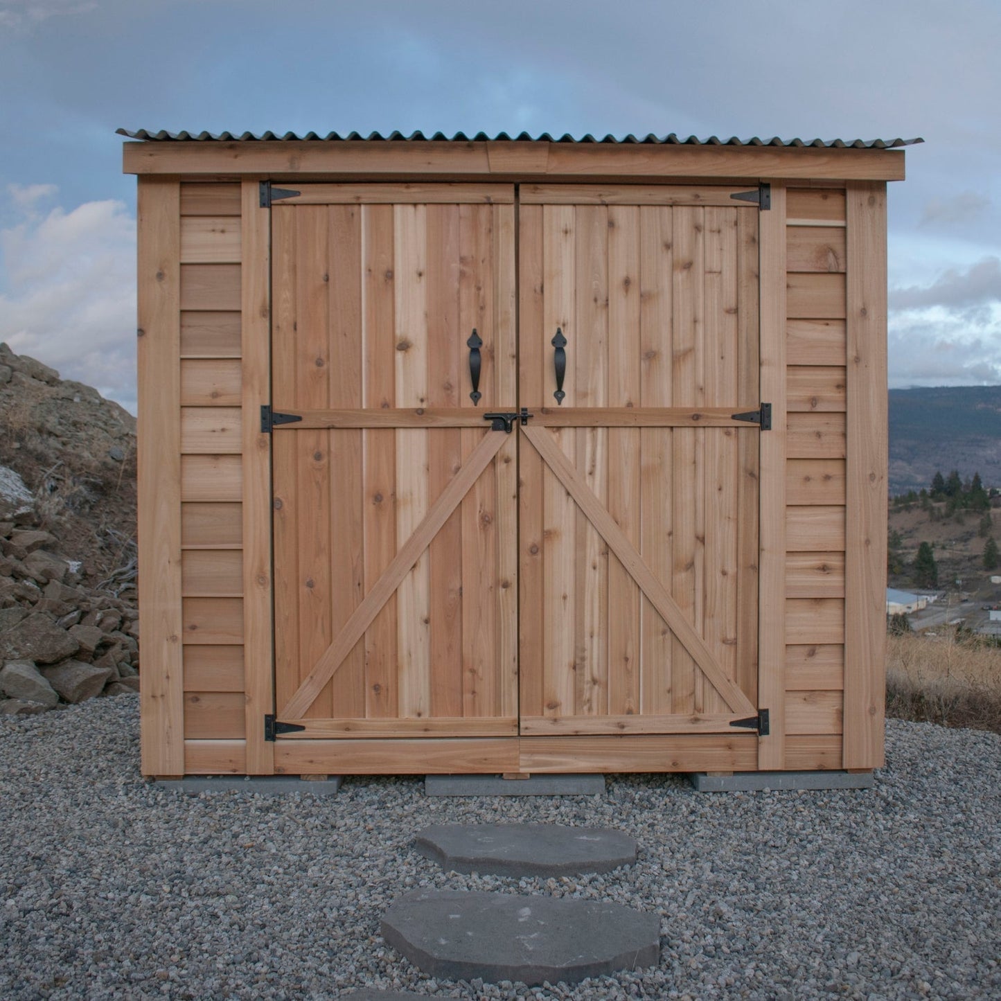 8′ x 4′ SpaceSaver Storage Shed – Double Doors