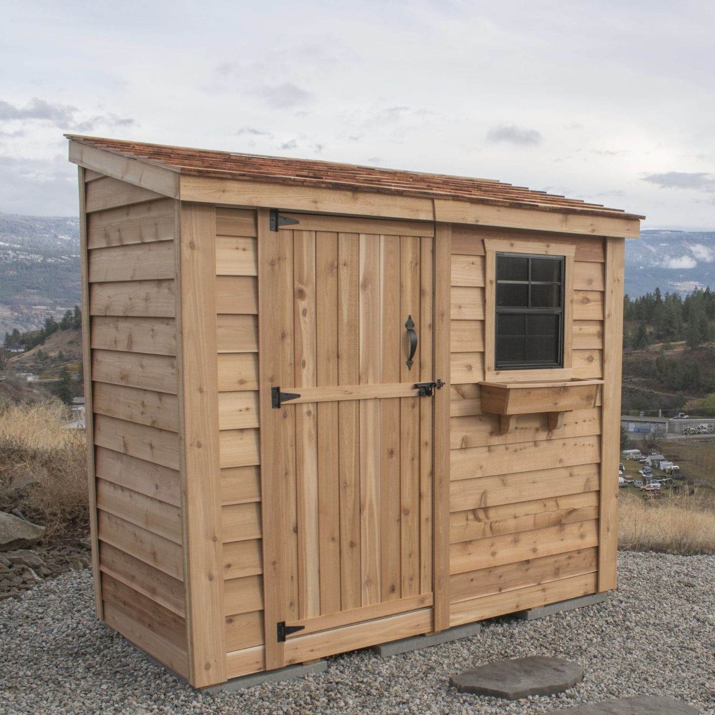 8′ x 4′ SpaceSaver Storage Shed – Single Door