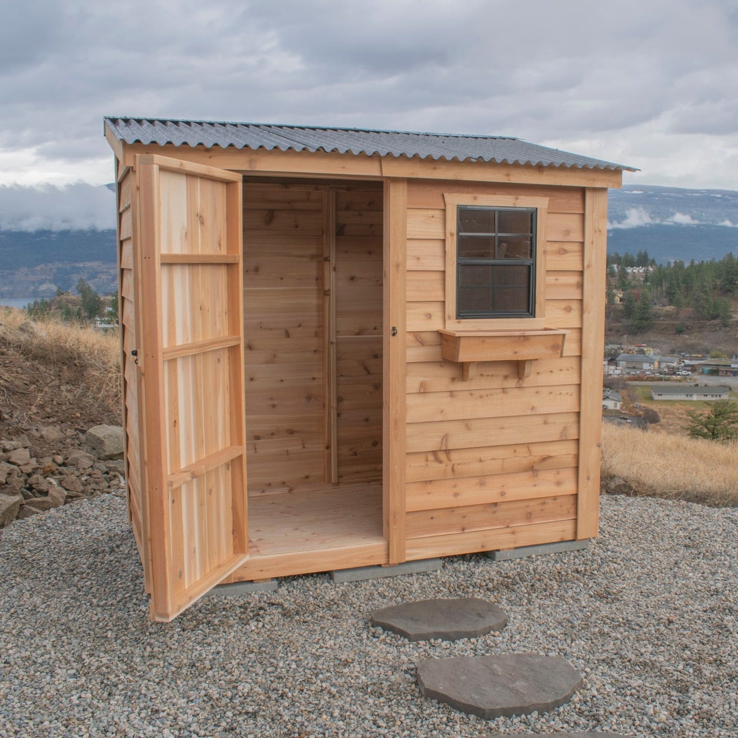 8′ x 4′ SpaceSaver Storage Shed – Single Door