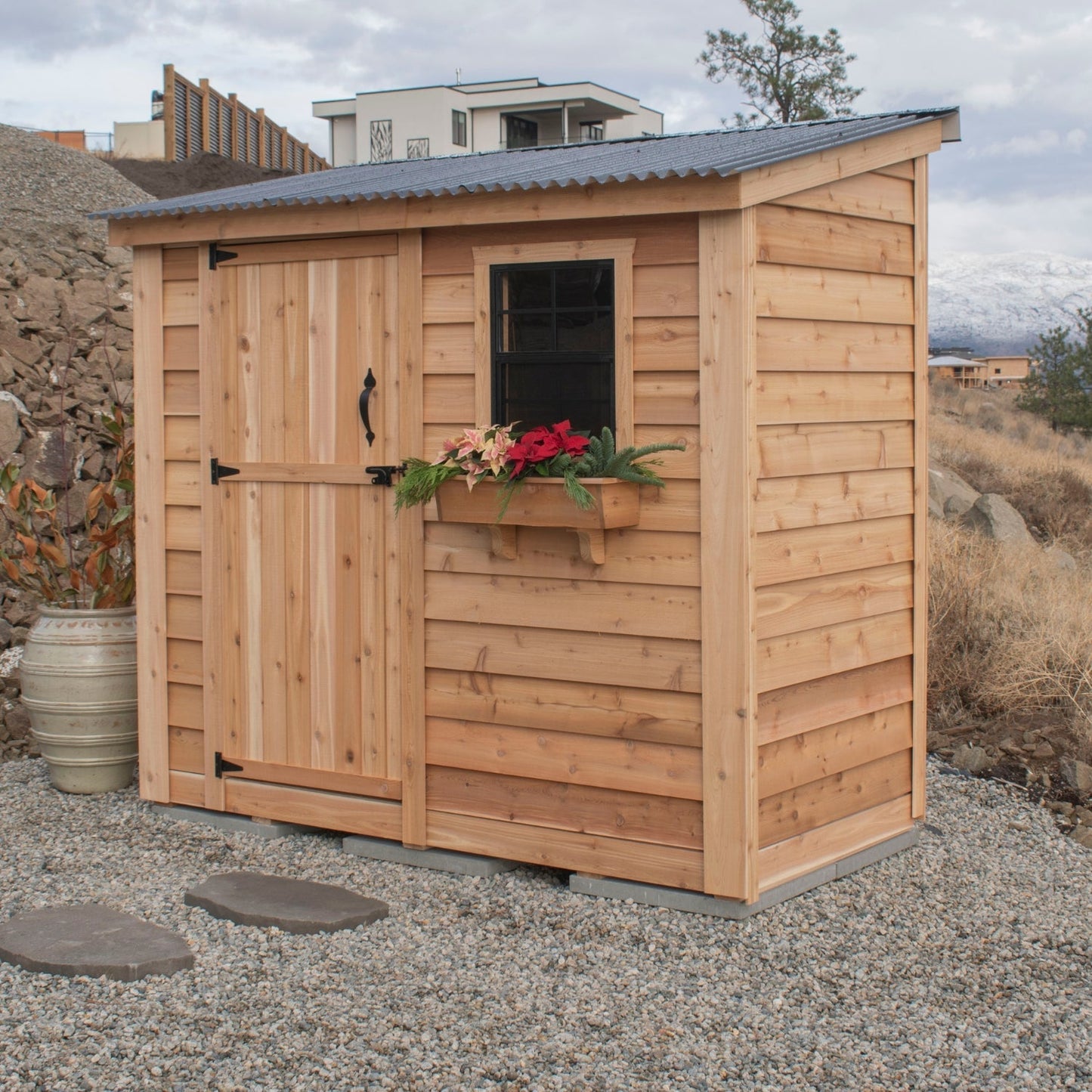 8′ x 4′ SpaceSaver Storage Shed – Single Door
