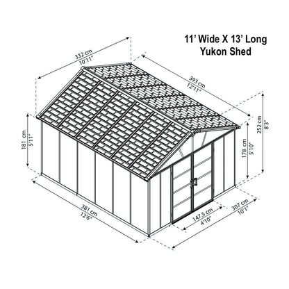 Heavy Duty Yukon Sunlit Garden & Utility Shed