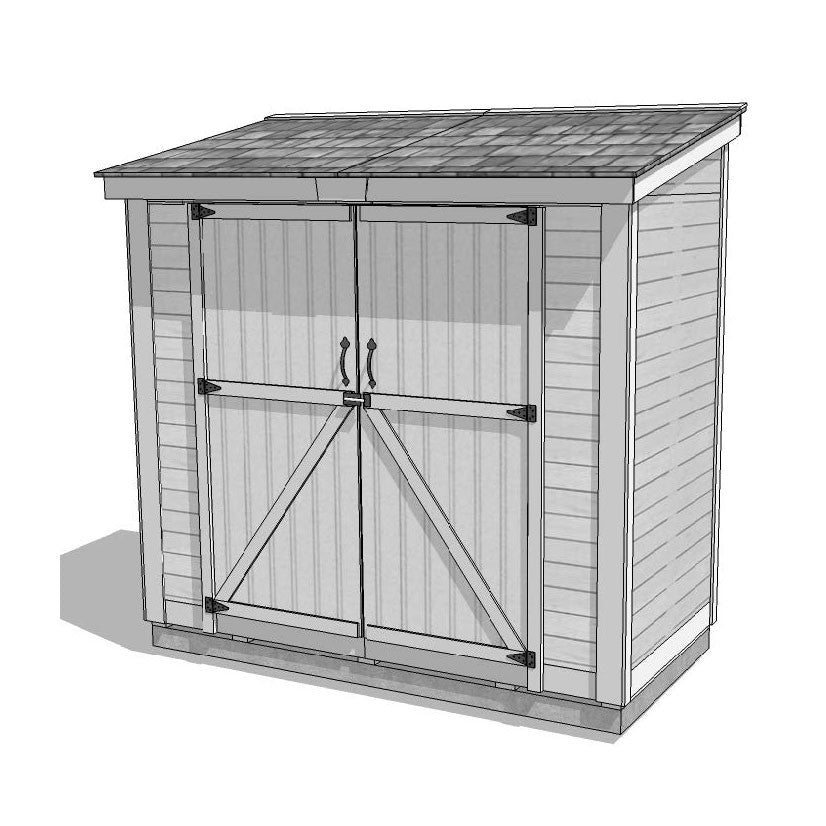 8′ x 4′ SpaceSaver Storage Shed – Double Doors