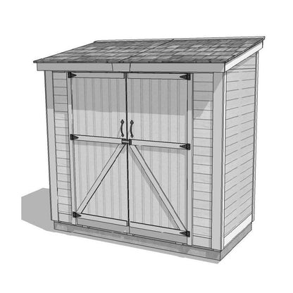 8′ x 4′ SpaceSaver Storage Shed – Double Doors