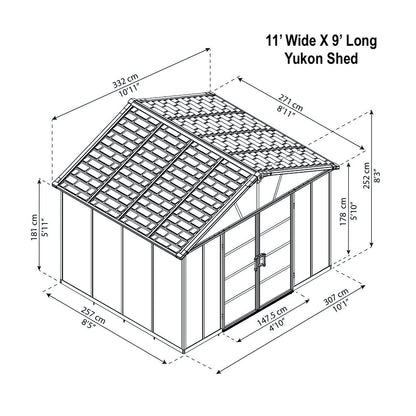 Heavy Duty Yukon Sunlit Garden & Utility Shed